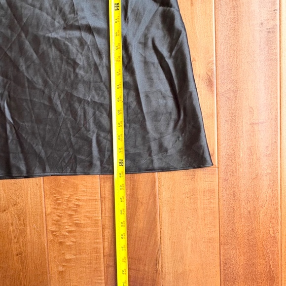 90s Black Secret Treasure Satin Cami Slip Nightgown L - Picture 3 of 8